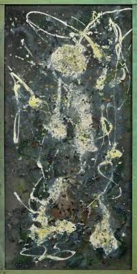 60" x 30" - technique mixte et cuivre sur toile