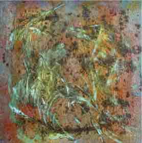 24" x 24" - techniques mixtes et graphite sur bois, 2022, $450