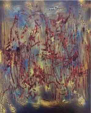 30" x 24" - techniques mixtes sur bois, 2023, $500