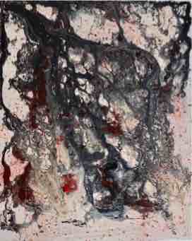 30" x 24" - techniques mixtes et graphite sur bois, 2022, $500